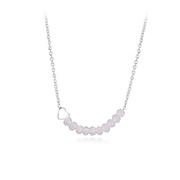 N-1585/42 - 925 Sterling silver necklace with crystal.