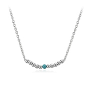 N-1587/42 - 925 Sterling silver necklace with crystal.