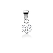P-1655 - 925 Sterling silver pendant with crystal.
