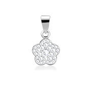 P-1713 - 925 Sterling silver pendant with crystal.