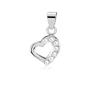 P-1775 - 925 Sterling silver pendant with crystal.