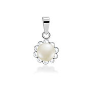 P-1931/1 - 925 Sterling silver pendant with fresh water pearl.