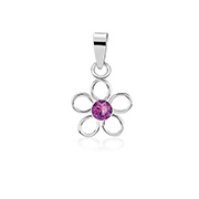 P-1952 - 925 Sterling silver pendant with crystal.