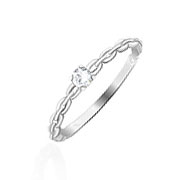 RI-1067 - 925 Sterling silver ring with cubic zircon.