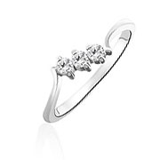 RI-1111 - 925 Sterling silver ring with cubic zircon.