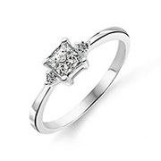 RI-1112 - 925 Sterling silver ring with cubic zircon.