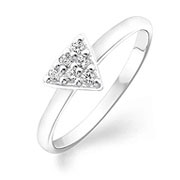 RI-1117 - 925 Sterling silver ring with cubic zircon.