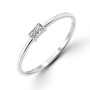RI-1126 - 925 Sterling silver ring with cubic zircon.