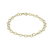 BL-5141 - Gold plated sterling silver bracelet.