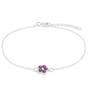 BL-980 - 925 Sterling silver bracelet with crystals.