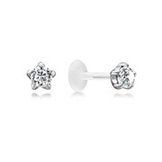BS-102 - 925 Sterling silver tragus.