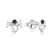 E-11795 - 925 Sterling silver stud with crystals.
