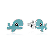 E-13472 - 925 Sterling silver stud with Enamel color.