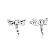 E-13835 - 925 Sterling silver stud with crystals.