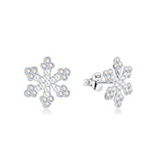 E-14829 - 925 Sterling silver stud with multi crystals.