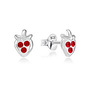 E-14904 - 925 Sterling silver stud with crystals.