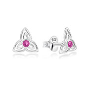 E-15479 - 925 Sterling silver stud with crystals.