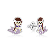 E-15529 - 925 Sterling silver stud with Enamel color.
