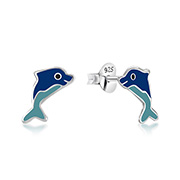 E-15577 - 925 Sterling silver stud with Enamel color.