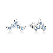 E-15590 - 925 Sterling silver stud with crystals.