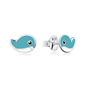 E-15611 - 925 Sterling silver stud with Enamel color.