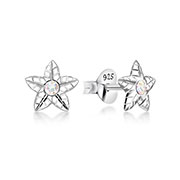 E-15632 - 925 Sterling silver stud with crystals.