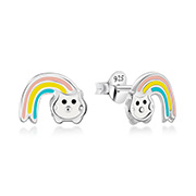E-15866 - 925 Sterling silver stud with Enamel color.