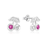 E-6448 - 925 Sterling silver stud with crystals.