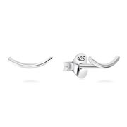 EP-2585 - Plain 925 Sterling silver stud earring.