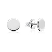 EP-2631 - Plain 925 Sterling silver stud earring.