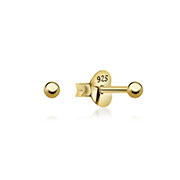 EP-5000 - Plain gold plated sterling silver stud.