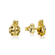 EP-5448 - Plain gold plated sterling silver stud.