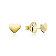 EP-5508 - Plain gold plated sterling silver stud.