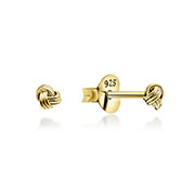 EP-5946 - Plain gold plated sterling silver stud.