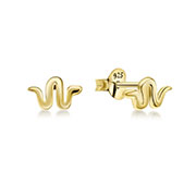 EP-6214 - Plain gold plated sterling silver stud.