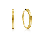 EP-6251 - Plain gold plated sterling silver stud.