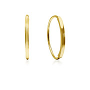 EP-6252 - Plain gold plated sterling silver stud.