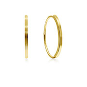 EP-6253 - Plain gold plated sterling silver stud.