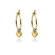EP-6262 - Plain gold plated sterling silver stud.