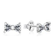 EZ-1068 - 925 Sterling silver stud with cubic zircon.