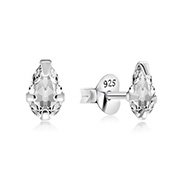 EZ-1076 - 925 Sterling silver stud with cubic zircon.