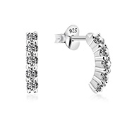 EZ-1374 - 925 Sterling silver stud with cubic zircon.