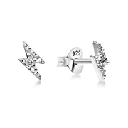 EZ-1459 - 925 Sterling silver stud with cubic zircon.