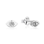 EZ-1533 - 925 Sterling silver stud with cubic zircon.