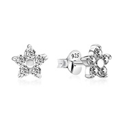 EZ-696 - 925 Sterling silver stud with cubic zircon.