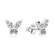EZ-714 - 925 Sterling silver stud with cubic zircon.