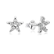 EZ-726 - 925 Sterling silver stud with cubic zircon.