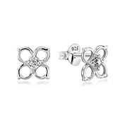 EZ-785 - 925 Sterling silver stud with cubic zircon.