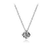 N-1117 - 925 Sterling silver necklace with cubic zircon.
