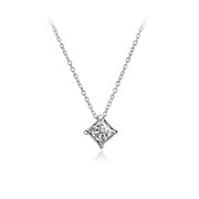 N-1121 - 925 Sterling silver necklace with cubic zircon.